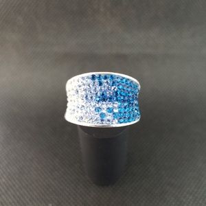 Glamorous crystal cocktail ring